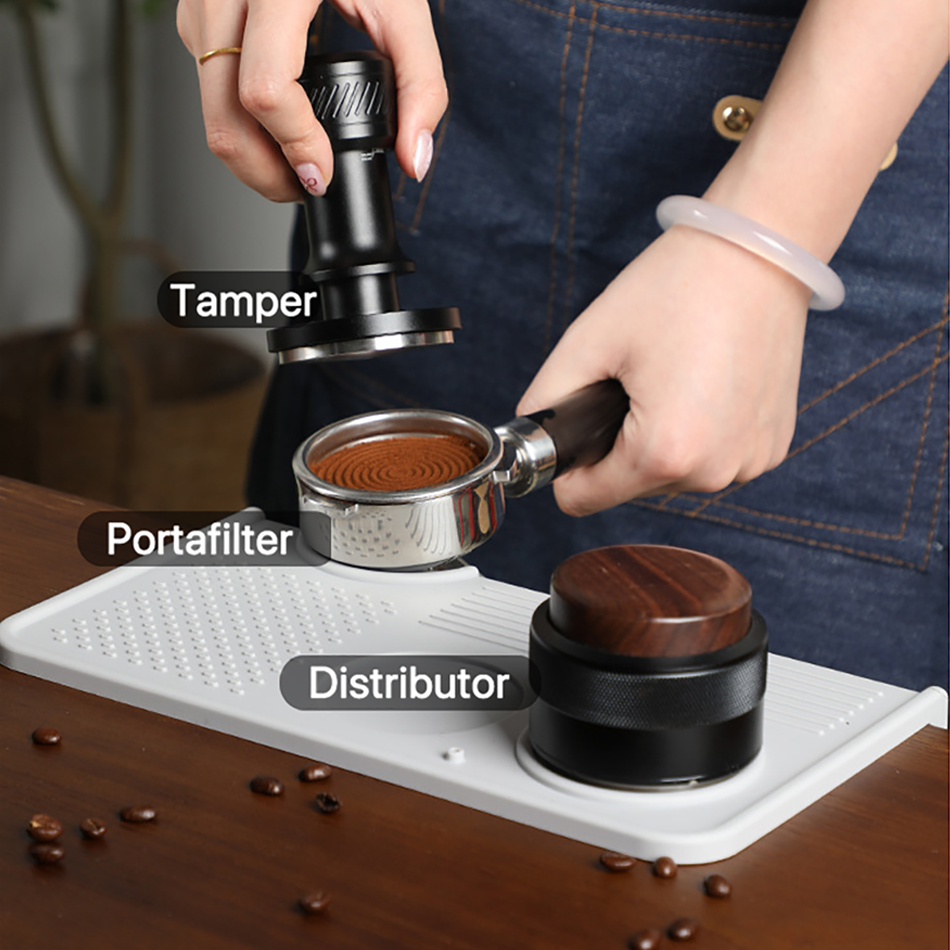 Coffee Tamper Mat Station Stan - đánh giá và giá Coffee Equipment Holder